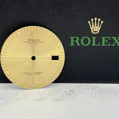 Rolex Men's Oyster Perpetual Date 34mm Gold Dial Stick Jubilee Oyster Ref: 1500