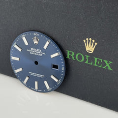 Rolex Men's Datejust 41mm Blue Stick Dial Steel Oyster Jubilee Ref 126300 126334