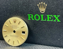 Rolex Datejust Ladies 26mm Gold Tapestry Dial Gold Stick Jubilee Ref: 69173