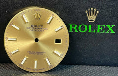 Rolex DateJust 41mm Gold Dial Gold Stick Markers Oyster Jubilee 126333 126303