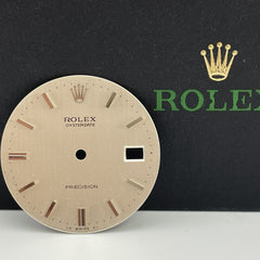 Rolex 34mm Men's Oysterdate Precision Silver Linen Dial Stick Jubilee Ref: 6694