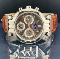 Harry Winston Perpetual Calendar Platinum Mens Watch Limited Edition 200-MCAPC38