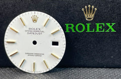 Rolex 36mm Datejust White w/ Gold Stick Two Tone Dial Reference 16233