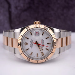 Rolex Men Datejust 36mm Turn-O-Graph 18K Rose Gold/Steel Watch Oyster 116261