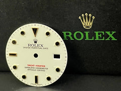 Rolex Mens 40mm Yacht-Master Date White Dial Black/Gold Index Ref 16628 16623