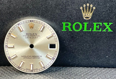 Rolex Datejust Midsize 31mm Silver Dial ROSE Gold/White Stick Dial 178271