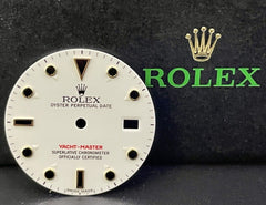 Rolex Mens 40mm Yacht-Master Date White Dial Black/Gold Index Ref 16628 16623