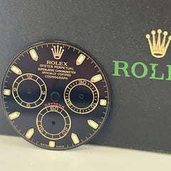 Rolex Daytona Cosmo 2-Tone Black Dial 18k Gold Stick Markers Oyster Ref: 116503