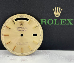 Rolex Day-Date 36mm Yellow Gold Non Quickset Stick Pie Pan Dial President 1803