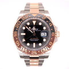 Rolex GMT-Master II RootBeer 40mm 18k Rose Gold/Steel Oyster Mens Watch 126711