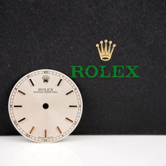 Rolex Oyster Perpetual No-Date 31mm Silver Dial Silver Stick Jubilee Ref: 77080