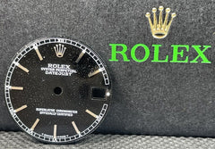 Rolex Datejust Midsize 31mm Black Dial Silver Stick Jubilee Oyster Model 68274