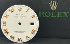 Rolex Datejust Men's 36mm White Watch Dial Rose Gold Roman Jubilee Ref 116231