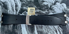 AUDEMARS PIGUET ROYAL OAK OFFSHORE Black Rubber Band Strap Steel Buckle 25940