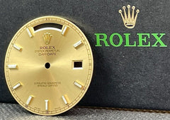 Rolex Mens Day-Date 41mm Champagne Gold Dial Stick Markers President Ref 218238