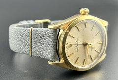 Vintage Rolex 34mm Watch Oyster Perpetual Ref 1014 Gold Capped Case