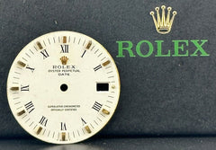 Rolex Date Men's 34mm Two Tone Gold Roman White Dial Oyster Jubilee 1501 1505