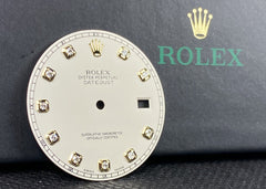 Rolex DateJust 2 II Men’s 41 Ivory White FACTORY Diamond Dial Oyster Ref: 116333