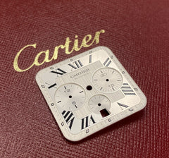 100XL MEN'S SANTOS DE CARTIER CHRONOGRAPH 40mm Silver Roman Dial Ref WSSA0017