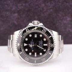 Rolex Deepsea Sea-Dweller Date 44mm Black Dial Steel Oyster Mens Watch 116660