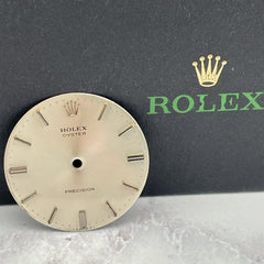 Rolex Oyster Precision Men's Stainless Steel 34mm Silver Stick Dial Ref 6427