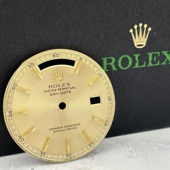 Rolex Day-Date 36mm Yellow Gold Non Quickset Stick Pie Pan Dial President 1803