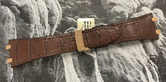 AUDEMARS PIGUET Royal Oak Brown Leather Band 18k Rose Gold Buckle Ref: 15400OR