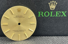 Rolex Men's Oyster Perpetual 34mm Gold Dial Gold Stick Jubilee Oyster Ref: 1005