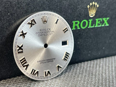 Rolex DateJust Men's 36mm Silver Dial Roman Numerals Steel Oyster 116200 116234