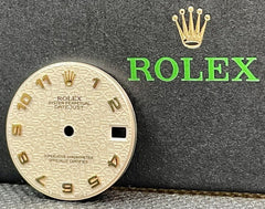 ROLEX DATEJUST MIDSIZE 31mm REF 68273 COMPUTER DIAL BEIGE w/GOLD ARABIC MARKERS