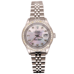 Rolex Ladies Datejust 26mm Steel Watch Jubilee ICED 1.50ct Diamonds MOP Dial