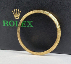 Rolex Date 31mm 18k Yellow Gold BARK FINISH Bezel 3.0 Grams Ref: 6629 6827