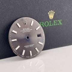 Rolex DateJust 41 Men's Grey Rhodium Dial Stick Jubilee Oyster 126300 126334