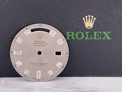 Rolex Day-Date President 36mm FACTORY Grey Silver Diamond Dial 118239 118206