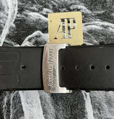 AUDEMARS PIGUET ROYAL OAK OFFSHORE Black Rubber Band Strap Steel Buckle 25940