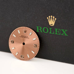 Rolex Oyster Perpetual Ladies 31mm Arabic Pink Dial Jubilee Steel Model 77080