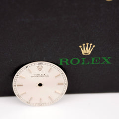 Rolex Oyster Perpetual No-Date 31mm Silver Dial Silver Stick Jubilee Ref: 77080