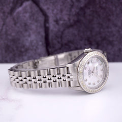 Rolex Ladies Datejust 26mm Steel Watch Jubilee ICED 1.50ct Diamonds MOP Dial