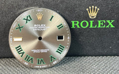 Rolex DateJust 41 Men’s 18k Rose Anniversary Green Roman Slate Ref 126331 126301