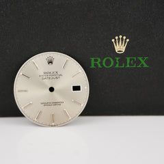 Rolex Datejust 36mm Mens Steel Silver Dial Stick Oyster Jubilee Ref 16014 16220