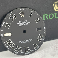 Rolex DateJust 2 41mm Men’s Black Roman Numeral Matte Black Dial 116334 116300