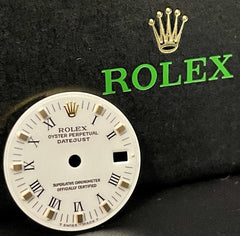 Rolex Datejust Ladies 26mm White Dial Gold Black Roman Numerals 69173