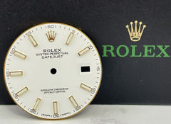 Rolex Datejust 41mm White Dial Yellow Gold Stick Oyster Jubilee Ref: 126333