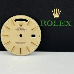 Rolex Day-Date 36mm Gold Dial Gold Stick Non Quickset Pie Pan President 1803