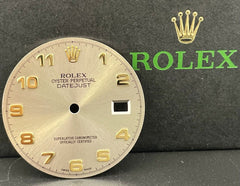 Rolex Men's Datejust 36mm Grey Dial Gold Arabic Oyster Jubilee 16233 116233