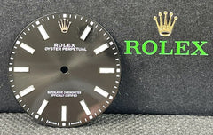 Rolex 39mm Men's Oyster Perpetual Black Dial Stick Jubilee Ref: 114300