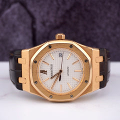 Audemars Piguet Royal Oak 18K Rose Gold  "JUMBO" 39mm White Dial Watch 15300OR