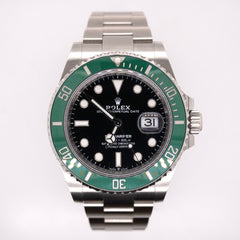 Rolex Submariner Date Starbucks 40mm Green Bezel Steel Black Dial Watch 126610LV