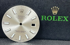 Rolex DateJust 2 Men's 41mm Silver Dial Silver Stick Index Oyster 116300 116334