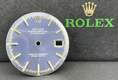 Rolex Mens 36mm Datejust Blue Dial Silver Stick Jubilee Oyster PiePan 1601